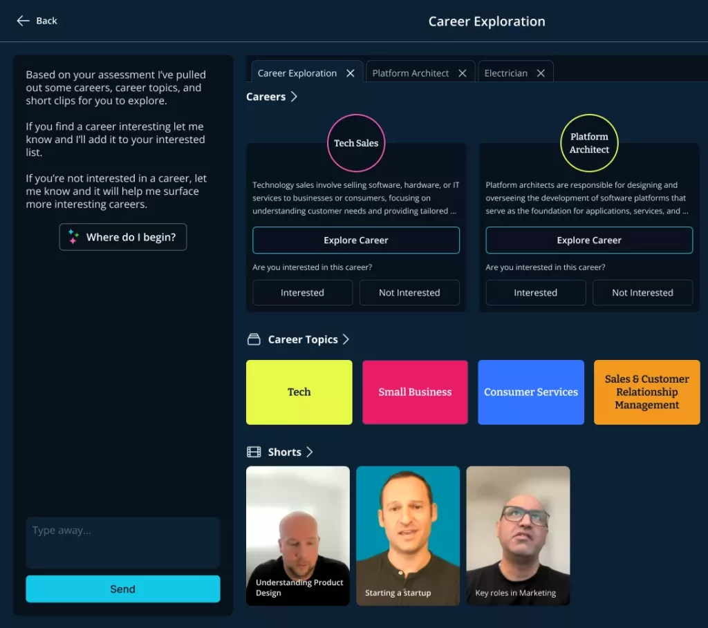 Orchard AI career exploration