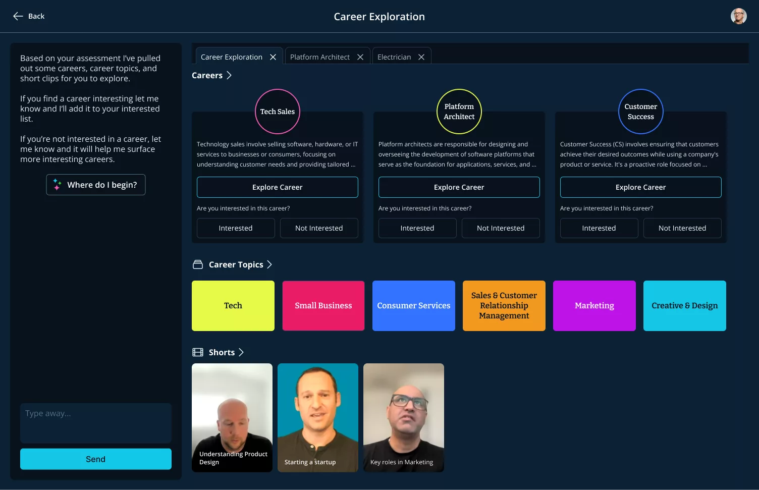 Orchard AI career exploration